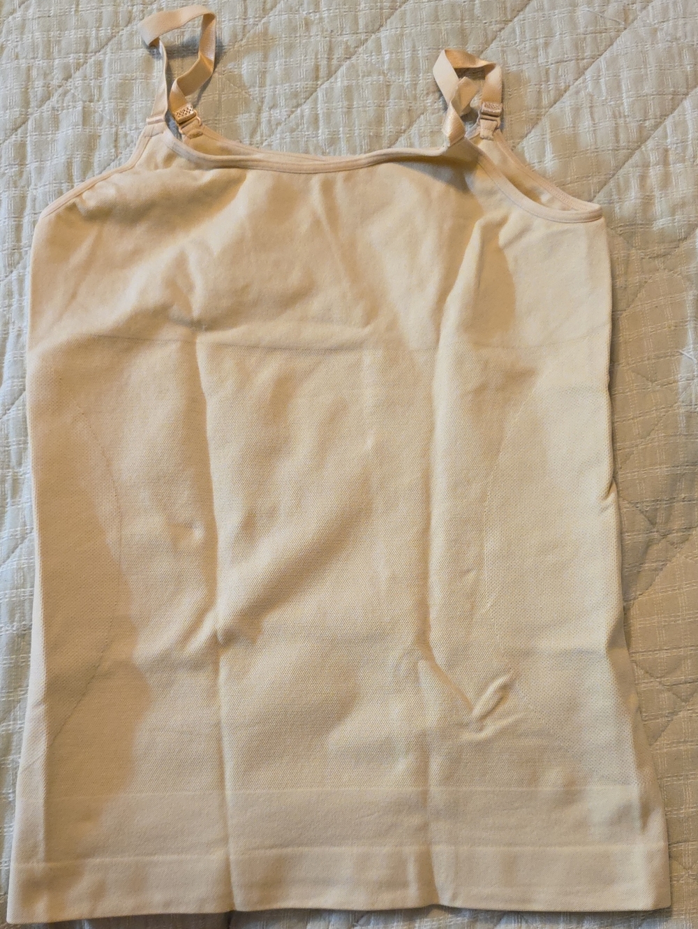 Shapermint Cream Stretch Camisole with Adjustable Straps